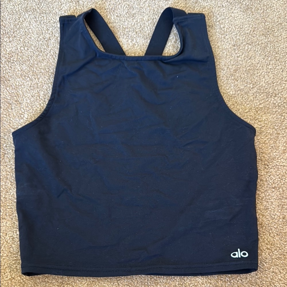 ALO Yoga Women's Black Workout Bra/Tank. Size M